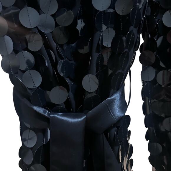 Lovers + Friends Black Sequin Long Sleeve Dress - Picture 4 of 8